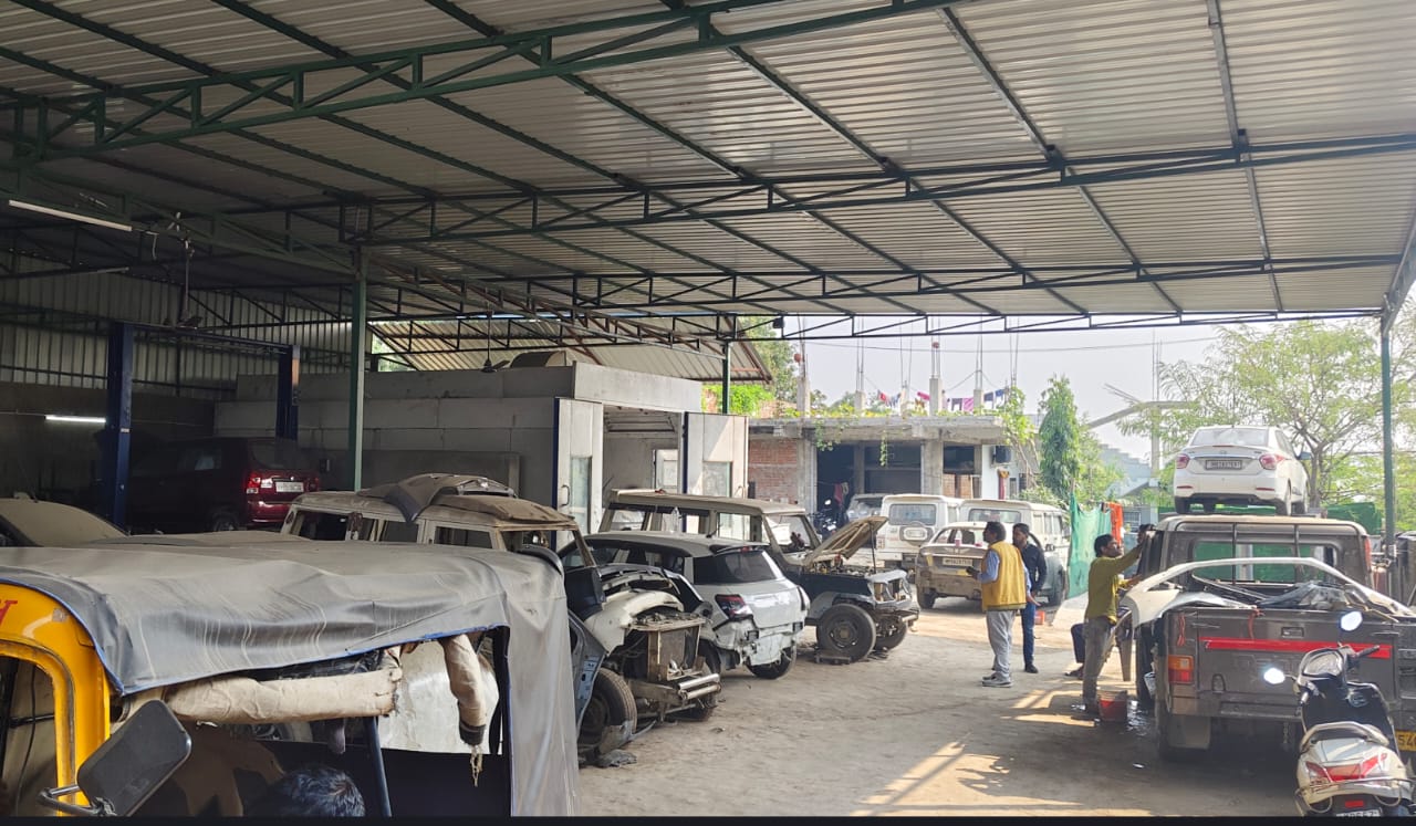 Workshop entry and parking